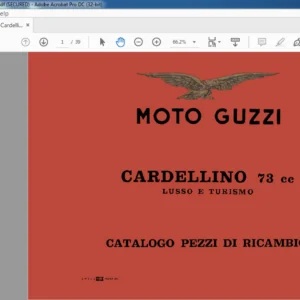 1958 Moto Guzzi Cardellino 73cc Parts List Manual - PDF DOWNLOAD (Italian)