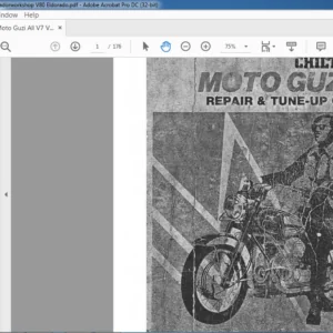 1966-1972 Moto Guzzi V7 V750 Ambassador & V850 Eldorado Repair & Tune-up Guide Manual