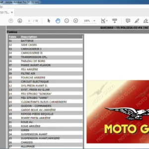 1995-2001 Moto Guzzi T5 Polizia-CC-PA Catalogue de pieces de - (Italian)