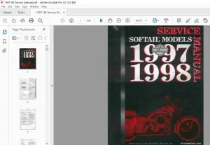 1997-1998 Harley Davidson Softail Service Manual - PDF DOWNLOAD