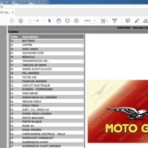 1998-1999 Moto Guzzi Navada Club Parts List Manual - PDF DOWNLOAD