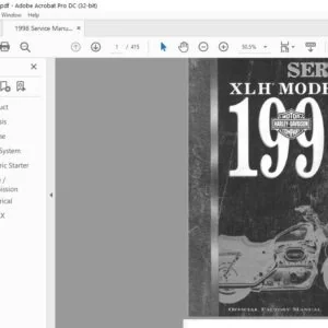 1998 Harley Davidson XLH Service Manual - PDF DOWNLOAD