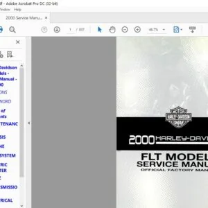 2000 Harley Davidson FLT Service Manual - PDF DOWNLOAD
