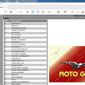 2001-2002 Moto Guzzi California Sport Catalogue de pieces de rechange - (French)