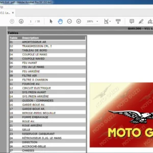 2001-2002 Moto Guzzi V11 Le Mans-Naked Parts List Manual - PDF DOWNLOAD