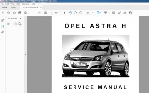 2004-2006 Opel Astra H Service Manual - PDF DOWNLOAD