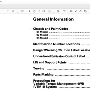 2006 2007 2008 Honda Pilot Shop Manual - PDF DOWNLOAD