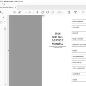 2006 Harley Davidson Softail Service Manual - PDF DOWNLOAD