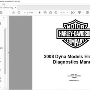 2008 Harley Davidson Dyna Models Electrical Diagnostics Manual - PDF DOWNLOAD