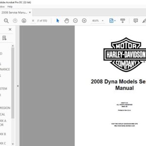 2008 Harley Davidson Dyna Models Service Manual HeyDownloads Manual