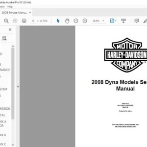 2008 Harley Davidson Dyna Models Service Manual - PDF DOWNLOAD