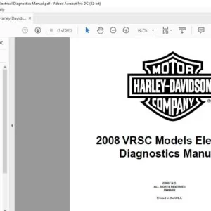 2008 Harley Davidson VRSC Models Electrical Diagnostics Manual - PDF DOWNLOAD