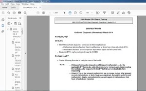 2008 Mazda CX-9 Grand Touring Repair Manual - PDF DOWNLOAD
