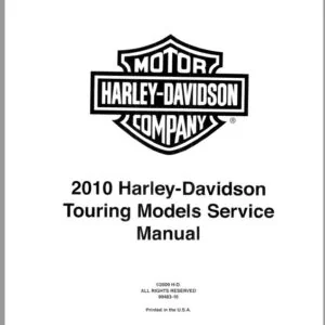 2010 Harley Davidson Touring Models Service Manual - PDF DOWNLOAD