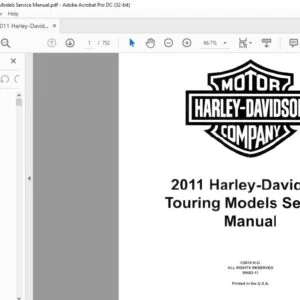 2011 Harley Davidson Touring Models Service Manual - PDF DOWNLOAD
