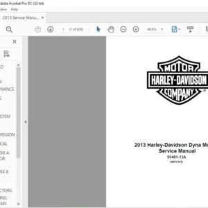 2013 Harley Davidson Dyna Models Service Manual - PDF DOWNLOAD