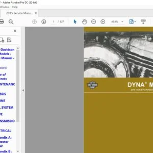 2015 Harley Davidson Dyna Models Service Manual - PDF DOWNLOAD