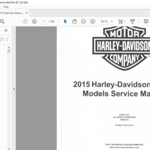 2015 Harley Davidson Softail Models Service Manual - PDF DOWNLOAD
