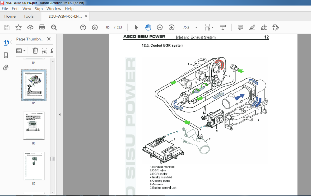 AGCO Sisu Power 4th Generation Engines Workshop Manual 837079492 ...