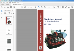 AGCO Sisu Power 4th Generation Engines Workshop Manual 837079492 ...