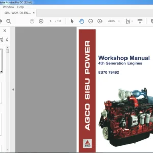 AGCO Sisu Power 4th Generation Engines Workshop Manual 837079492