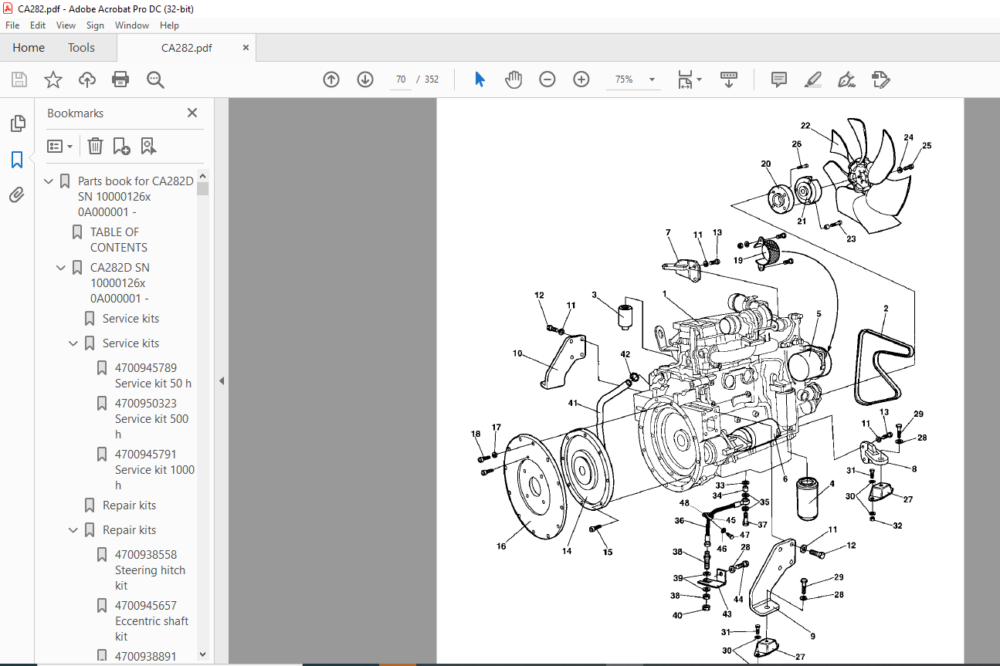 Atlas Copco Dynapac CA282D Vibratory Roller Spare Parts Catalogue ...