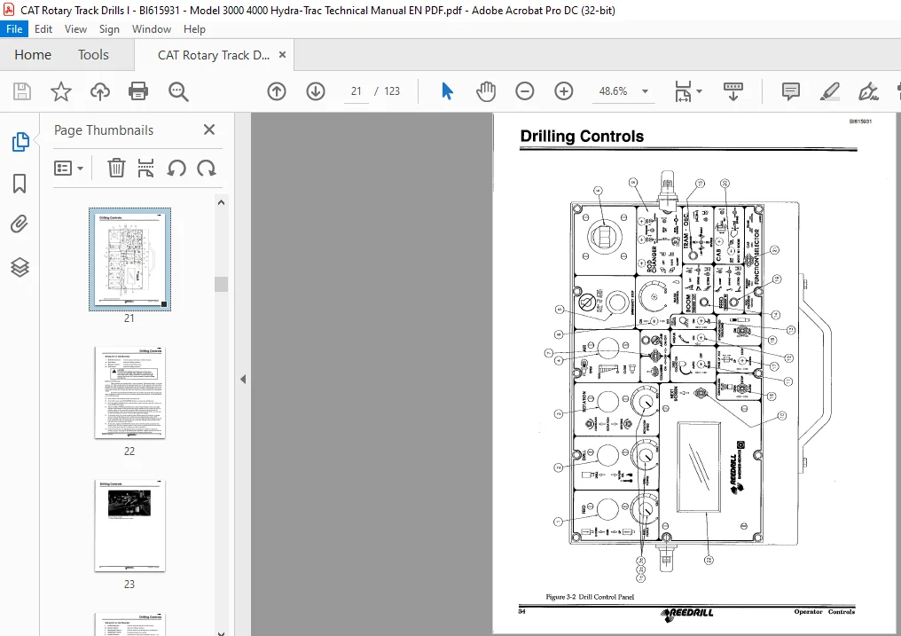 BUCYRUS 3000 4000 Hydra-Trac Technical Manual - CAT Rotary Track Drills - PDF DOWNLOAD - Image 4