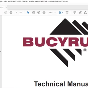 BUCYRUS 49RH Blast Hole Drill OPERATORS MANUAL - CAT Rotary Track Drills 49RH - PDF DOWNLOAD