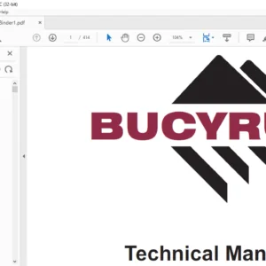 BUCYRUS M-3B BLAST HOLE DRILL MAINTENANCE & OPERATION MANUAL - CAT Rotary Track Drills  -  PDF DOWNLOAD