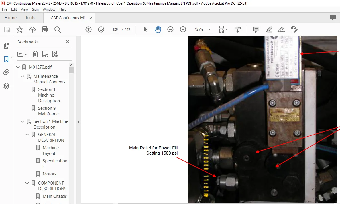 Bucyrus 25M3 MAINTENANCE MANUAL- CAT Continuous Miner 25M3 - PDF DOWNLOAD - Image 4
