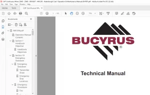 Bucyrus 25M3 Operation & Maintenance Manual- CAT Continuous Miner 25M3 - PDF DOWNLOAD