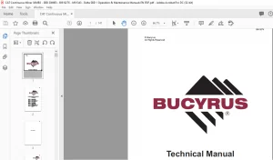 Bucyrus 30MB3 OPERATOR MANUAL- CAT Continuous Miner 30MB3 - PDF DOWNLOAD
