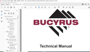 Bucyrus 30MB3 OPERATORS MANUAL- CAT Continuous Miner 30MB3 - PDF DOWNLOAD