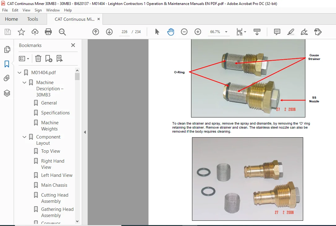 Bucyrus 30MB3 Maintenance Manual- CAT Continuous Miner 30MB3 - PDF DOWNLOAD - Image 4