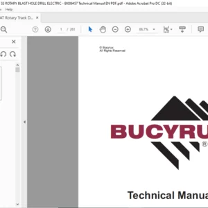 CAT ROTARY TRACK DRILL M-4-SS ROTARY BLAST HOLE DRILL ELECTRIC MAINTENANCE & OPERATION MANUAL - PDF  DOWNLOAD