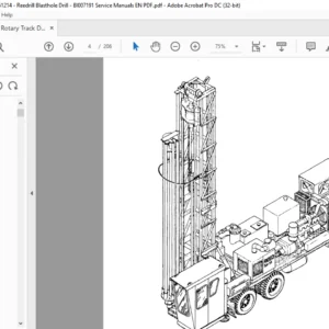 CAT Rotary Track Drill SK-35 3002-51214 Reedrill Blasthole Drill Service Manual - PDF DOWNLOAD