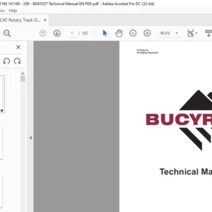 CAT Rotary Track Drills 35HR Technical Manual PDF - DOWNLOAD (BI005557)