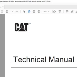 CAT Rotary Track Drills MD6420 Mining Machinery Specifications Manual - PDF DOWNLOAD