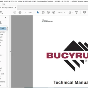 CAT Rotary Track Drills MD6640 400 600 700 1000 1250 1500 PanelView Plus Terminals User Manual  -PDF DOWNLOAD