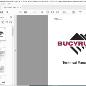 CAT Rotary Track Drills MD6640 495BI 141054 141065 141122 141148 141290 Technical Manual - PDF DOWNLOAD