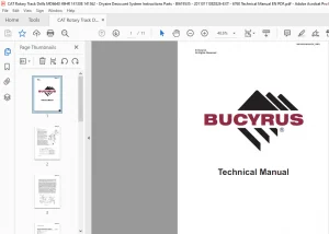 CAT Rotary Track Drills MD6640 49HR  Dryaire Desiccant System Instructions Parts Technical Manual - PDF