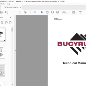 CAT Rotary Track Drills MD6640 SK40i 45i 50i 55i Infinity Blasthole Drill Technical Manual - PDF DOWNLOAD (BI615922)