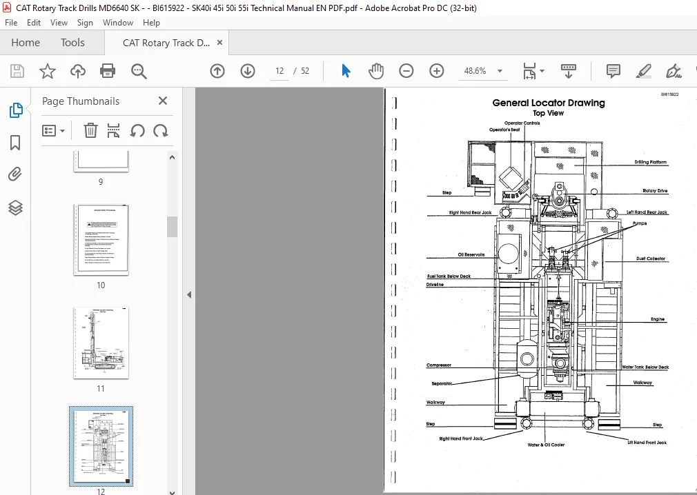 CAT Rotary Track Drills MD6640 SK40i 45i 50i 55i Infinity Blasthole Drill Technical Manual - PDF DOWNLOAD (BI615922) - Image 4