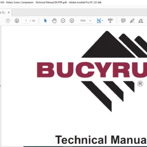 CAT Rotary Track Drills MD6750 39HR Rotary Screw Compressor Maintenance & Operation Manual - PDF Download