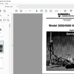 Cat 3000 4000 Hydra-Trac Self Contained Hydraulic Track Drill Service Manual - PDF DOWNLOAD