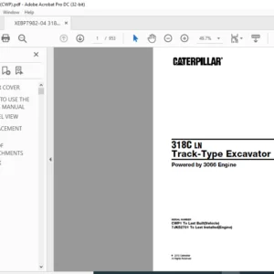 Cat 318C LN Track-Type Excavator (3066 Engine) Parts Manual - PDF DOWNLOAD