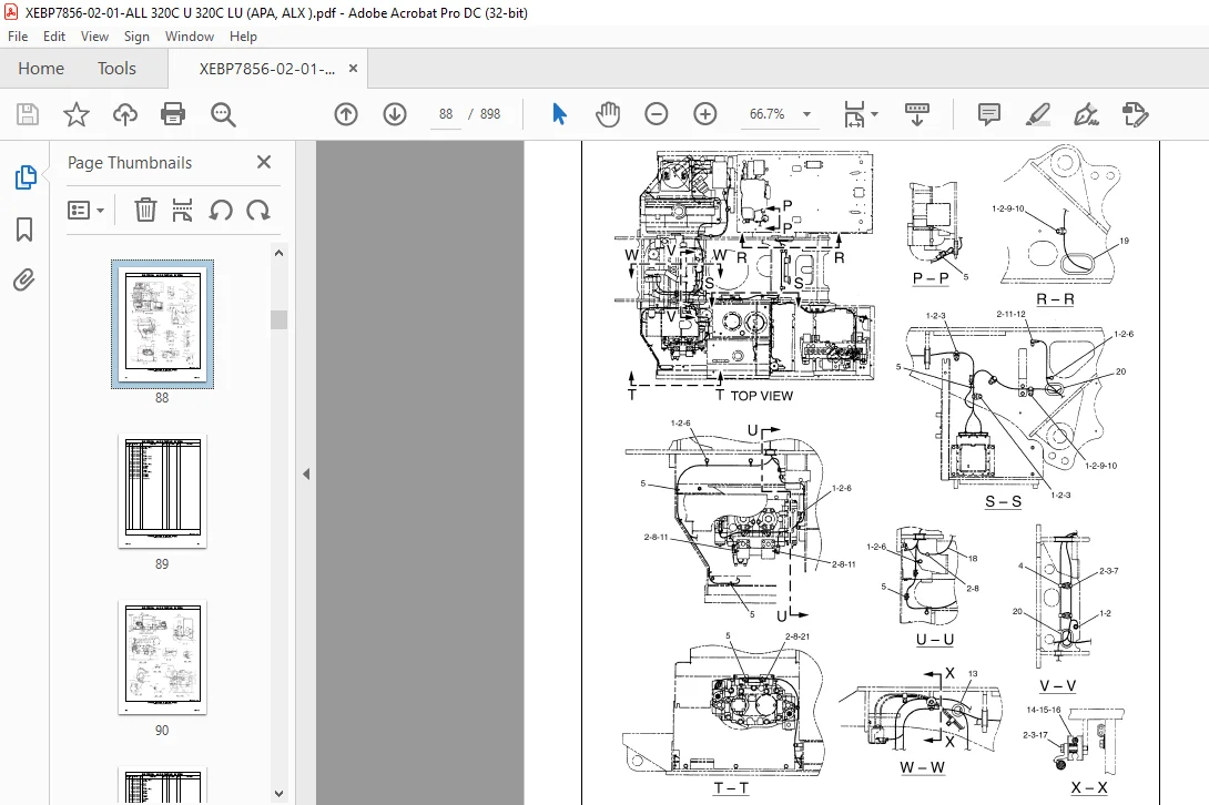 Cat 320C U 320C LU Track-Type Excavators (3066 Engine) Parts Manual - PDF DOWNLOAD - Image 2