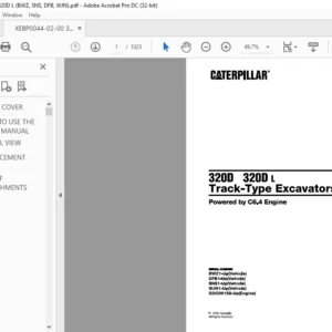 Cat 320D 320D L Track-Type Excavators (C6.4 Engine) Parts Manual - PDF DOWNLOAD