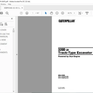 Cat 320D LN Track-Type Excavator (C6.4 Engine) Parts Manual - PDF DOWNLOAD