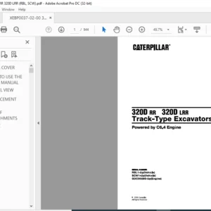 Cat 320D RR 320D LRR Track-Type Excavators (C6.4 Engine) Parts Manual - PDF DOWNLOAD